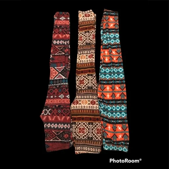 Legging Bundle, Muti colored, Tribal, One Size - Picture 1 of 3